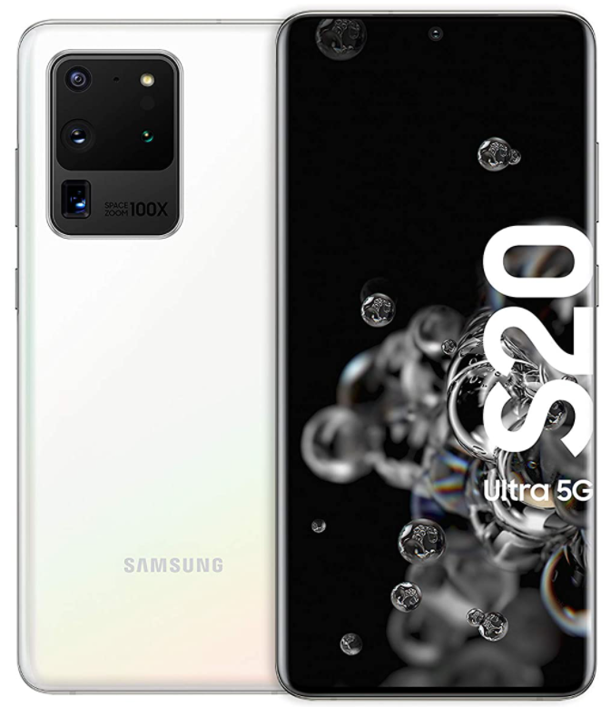Samsung Galaxy S20 Ultra 5G 128GB Dual-SIM cloud white